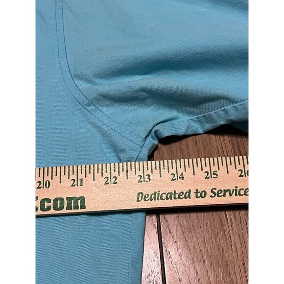 Mens 16 34 Wrangler Cowboy Cut X-Long Tails Vibrant Blue shirt VTG USA Western - Picture 3 of 13